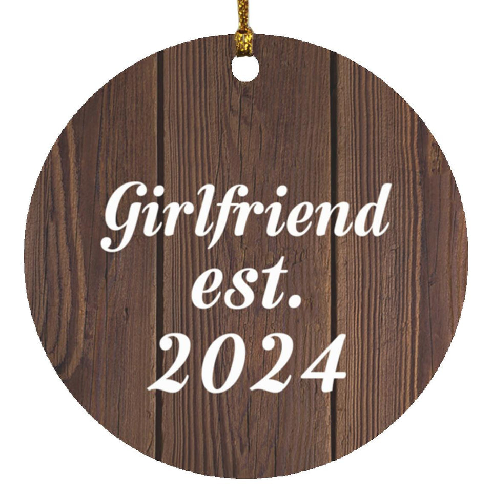 Girlfriend Established EST. 2024 - Circle Ornament D