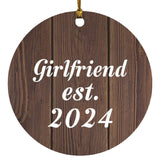 Girlfriend Established EST. 2024 - Circle Ornament D