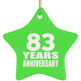 83rd Anniversary 83 Years - Star Ornament