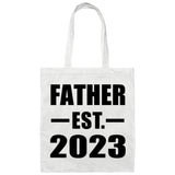 Father Established EST. 2023 - Tote Bag White