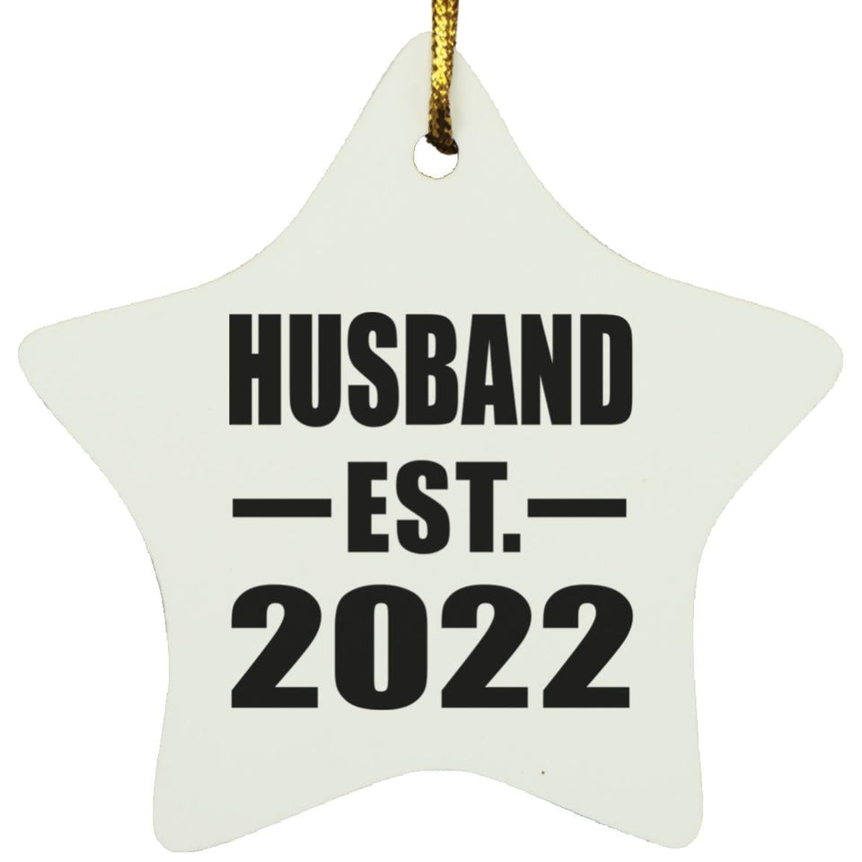 Husband Established EST. 2022 - Star Ornament