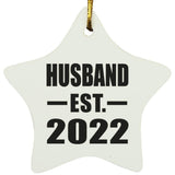 Husband Established EST. 2022 - Star Ornament