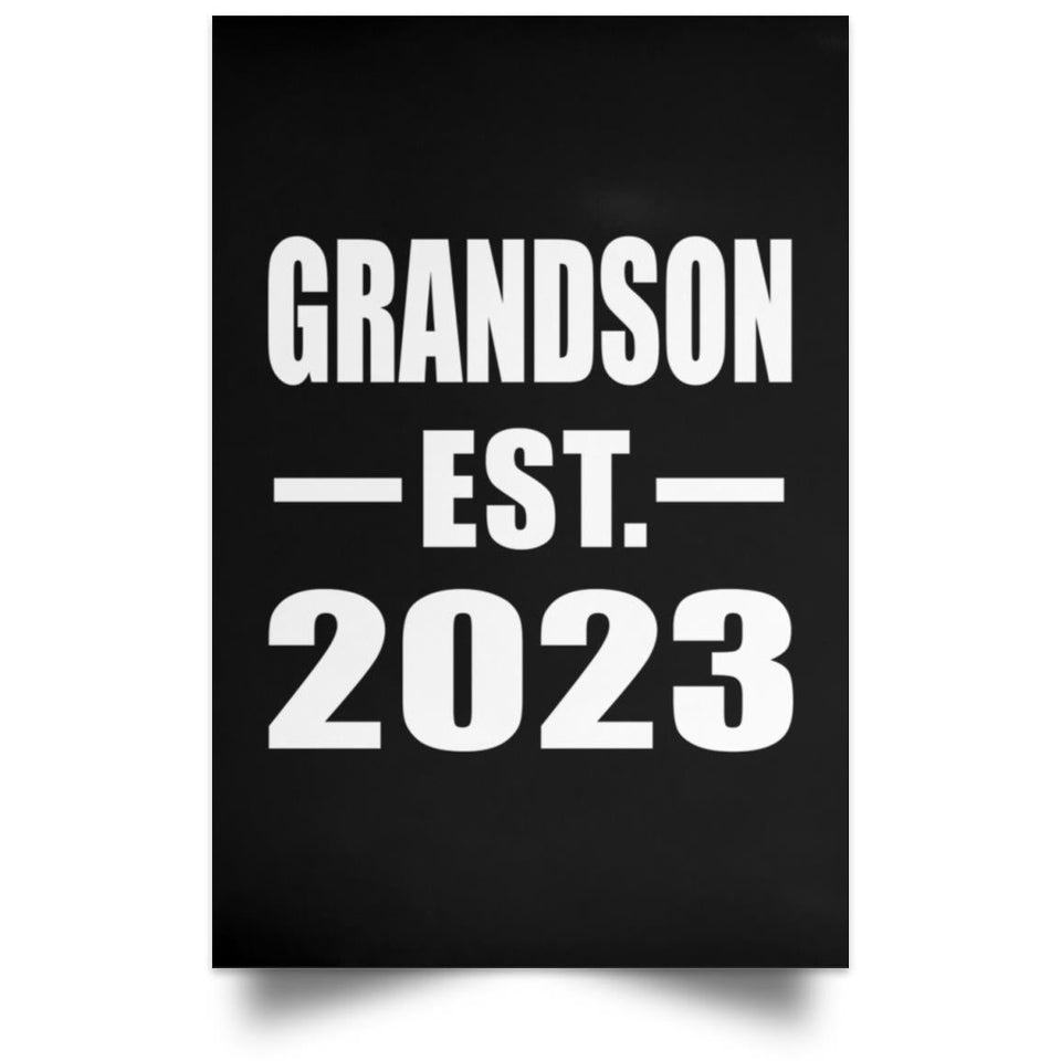 Grandson Established EST. 2023 - Poster Portrait