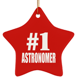 Number One #1 Astronomer - Star Ornament