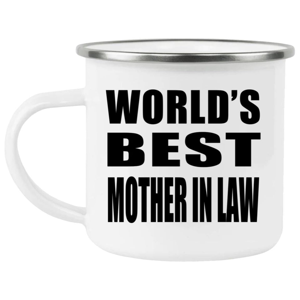 World's Best Mother In Law - 12oz Camping Mug