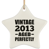 11th Birthday Vintage 2013 Aged Perfectly - Star Ornament