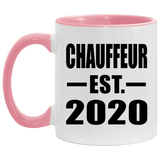 Chauffeur Established EST. 2020 - 11oz Accent Mug Pink