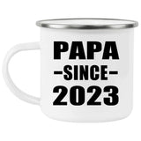 Papa Since 2023 - 12oz Camping Mug