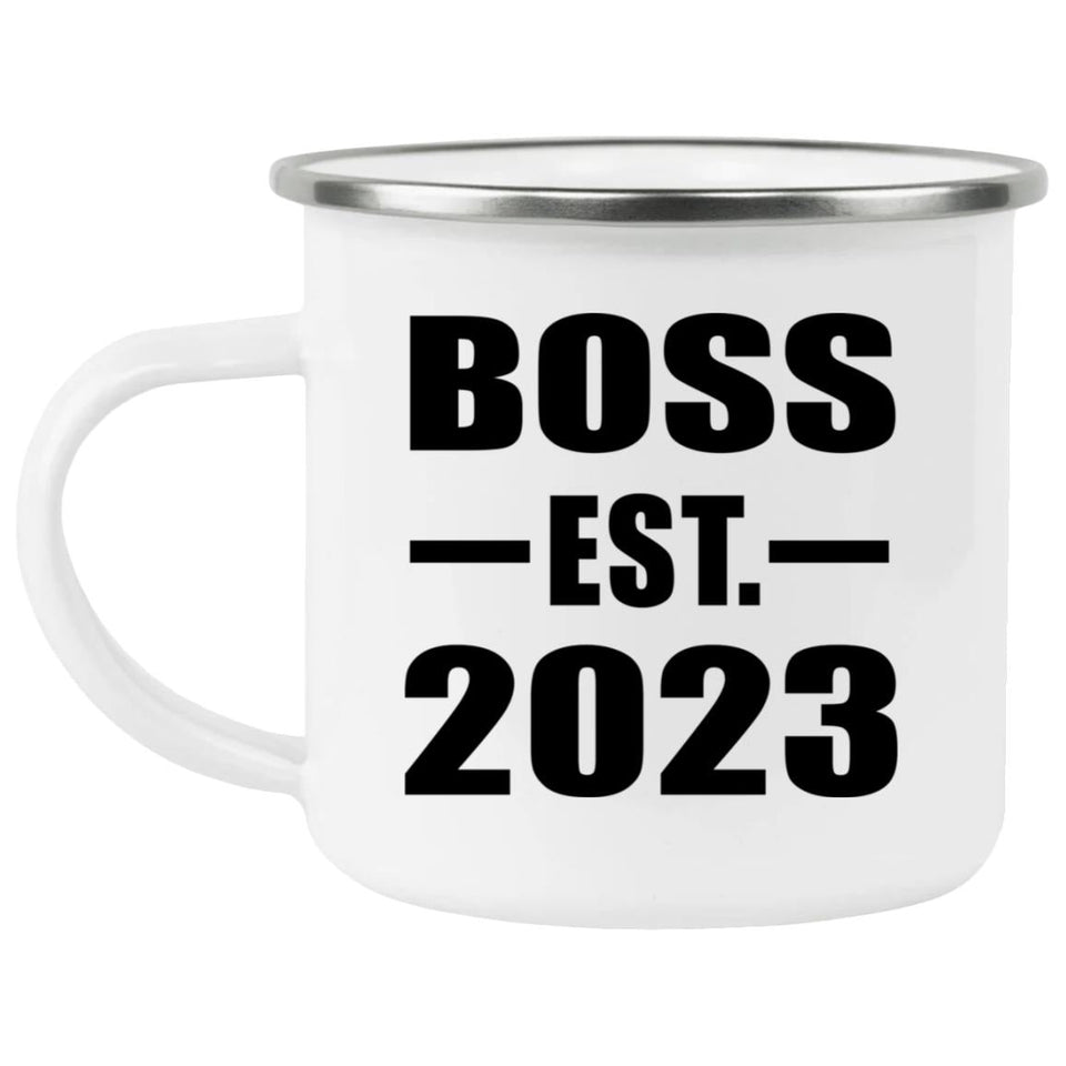 Boss Established EST. 2023 - 12oz Camping Mug