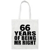 66th Anniversary 66 Years Of Being Mr Right - Tote Bag White