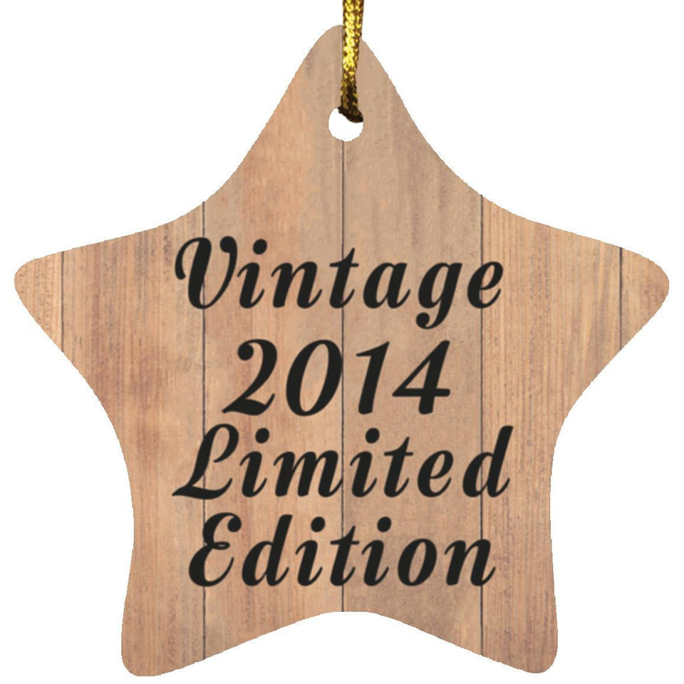 10th Birthday Vintage 2014 Limited Edition - Star Ornament C