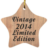 10th Birthday Vintage 2014 Limited Edition - Star Ornament C