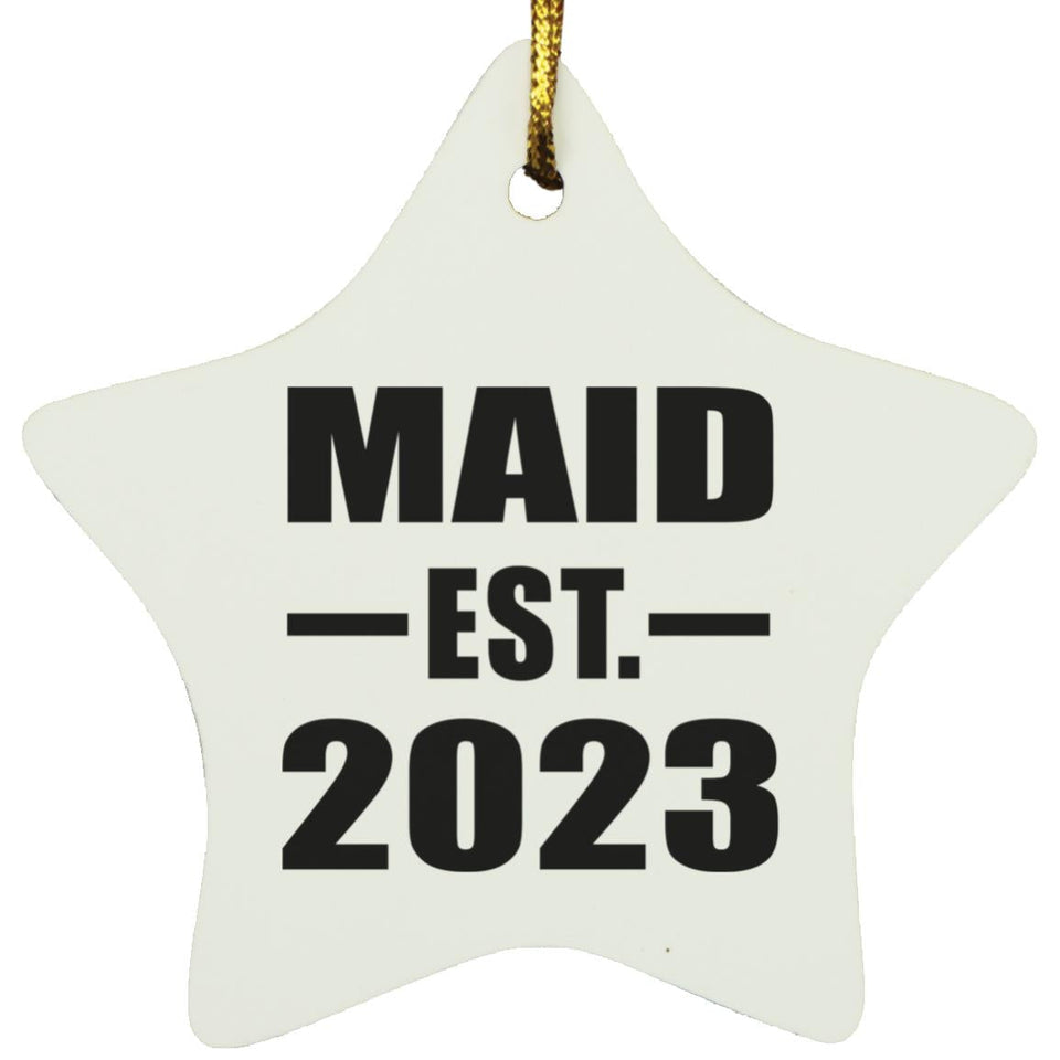 Maid Established EST. 2023 - Star Ornament
