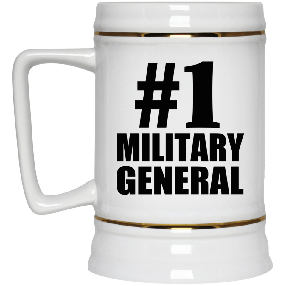 Number One #1 Military General - Beer Stein