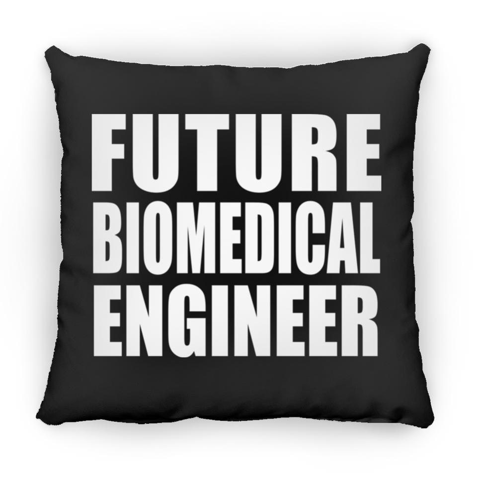 Future Biomedical Engineer - Throw Pillow Black