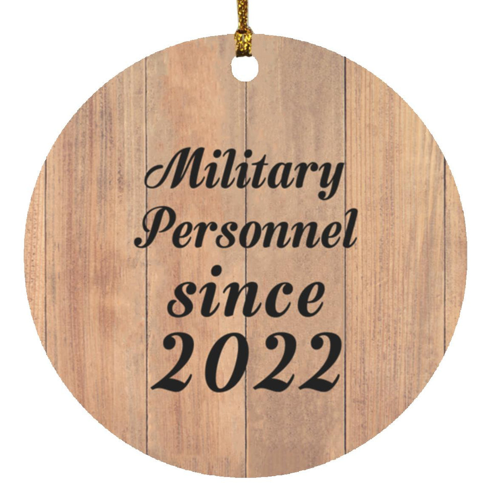Military Personnel Since 2022 - Circle Ornament C