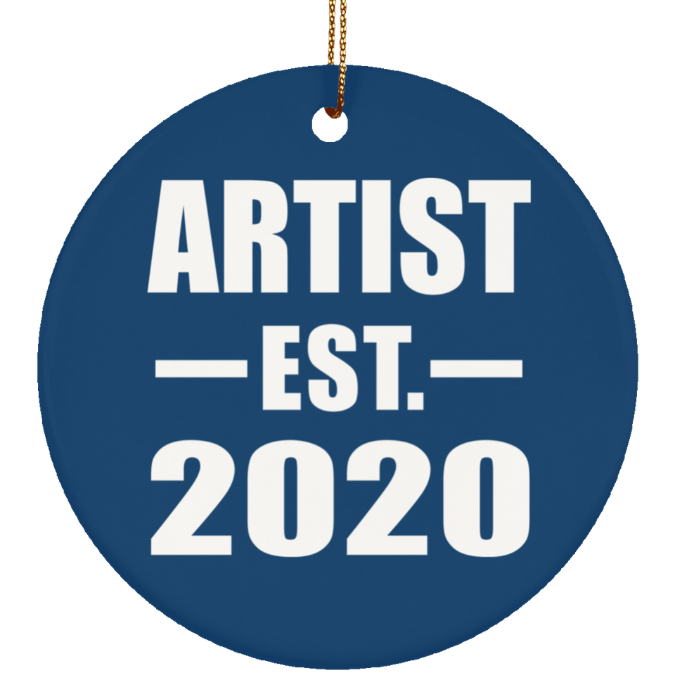 Artist Established EST. 2020 - Circle Ornament