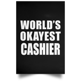World's Okayest Cashier - Poster Portrait