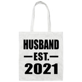 Husband Established EST. 2021 - Tote Bag White