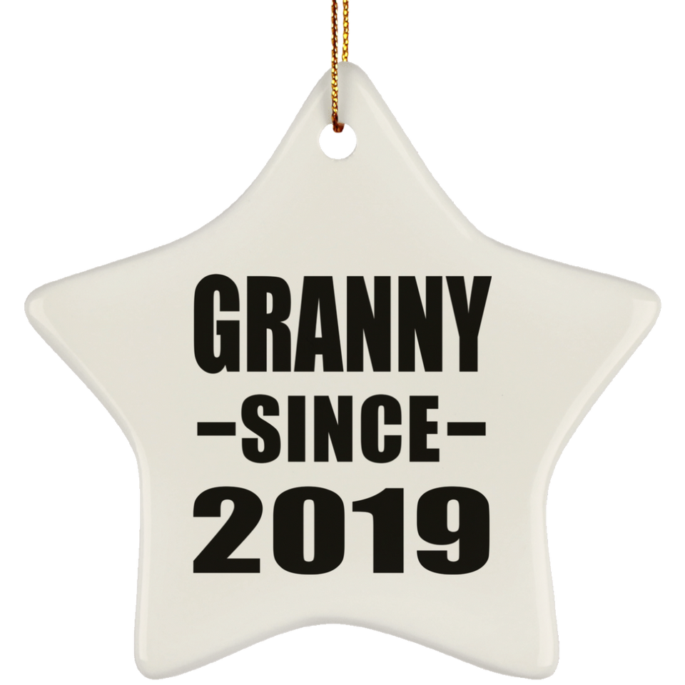 Granny Since 2019 - Star Ornament
