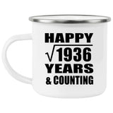Happy 44th Anniversary Square Root of 1936 Years & Counting - 12oz Camping Mug