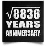 94th Anniversary Square Root of 8836 Years Anniversary - Poster Square
