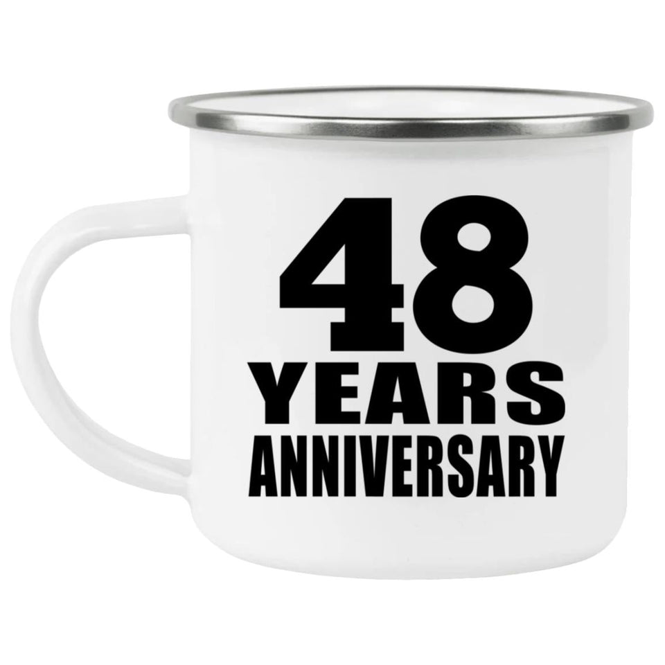 48th Anniversary 48 Years - 12oz Camping Mug
