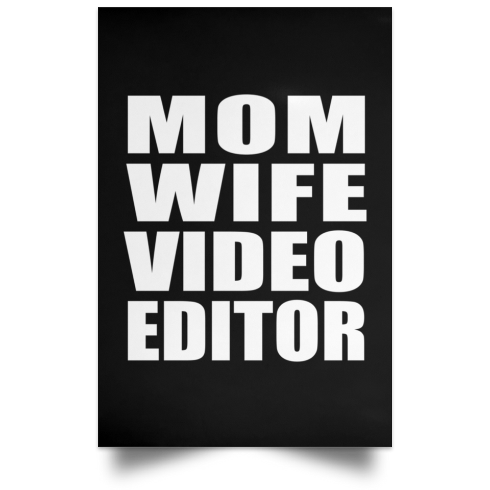 Mom Wife Video Editor - Poster Portrait