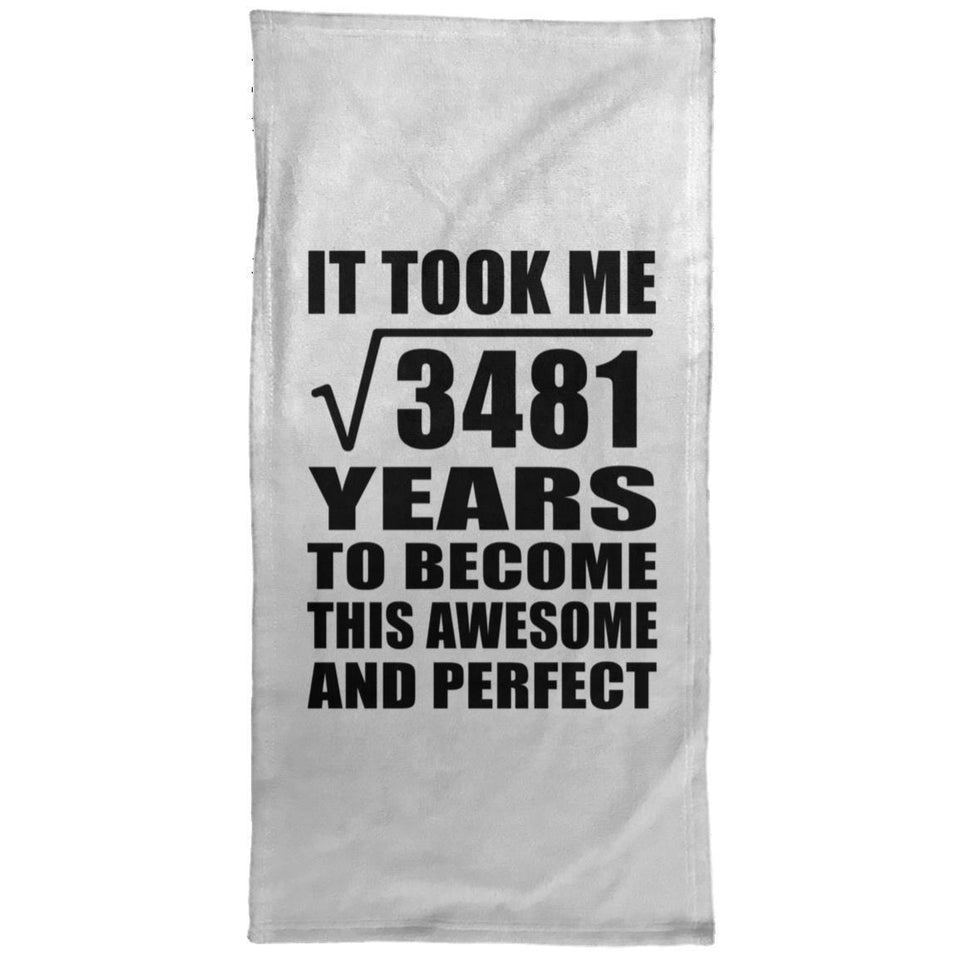 59th Birthday Took Square Root of 3481 Years To Awesome - Hand Towel