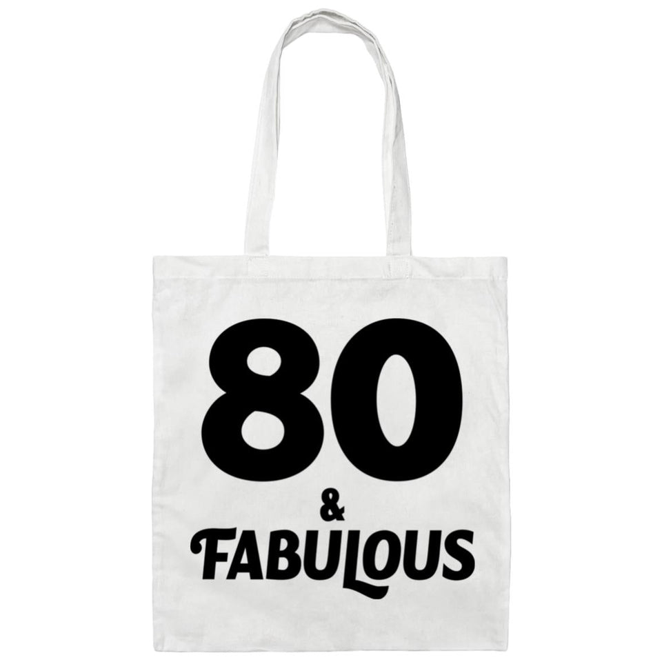 80th Birthday 80 & Fabulous - Tote Bag White