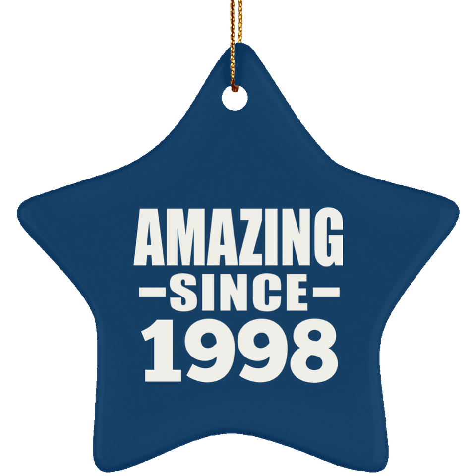 26th Birthday Amazing Since 1998 - Star Ornament