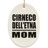 Cirneco Dell'etna Mom - Oval Ornament