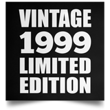 25th Birthday Vintage 1999 Limited Edition - Poster Square
