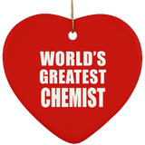 World's Greatest Chemist - Heart Ornament