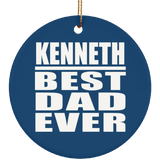 Kenneth Best Dad Ever - Circle Ornament