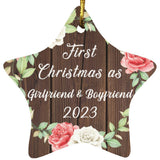 First Christmas As Girlfriend & Boyfriend 2023 - Star Ornament A
