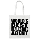 World's Best Real Estate Agent - Tote Bag White