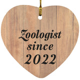 Zoologist Since 2022 - Heart Ornament C