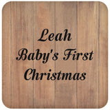 Leah Baby's First Christmas - Drink Coaster C