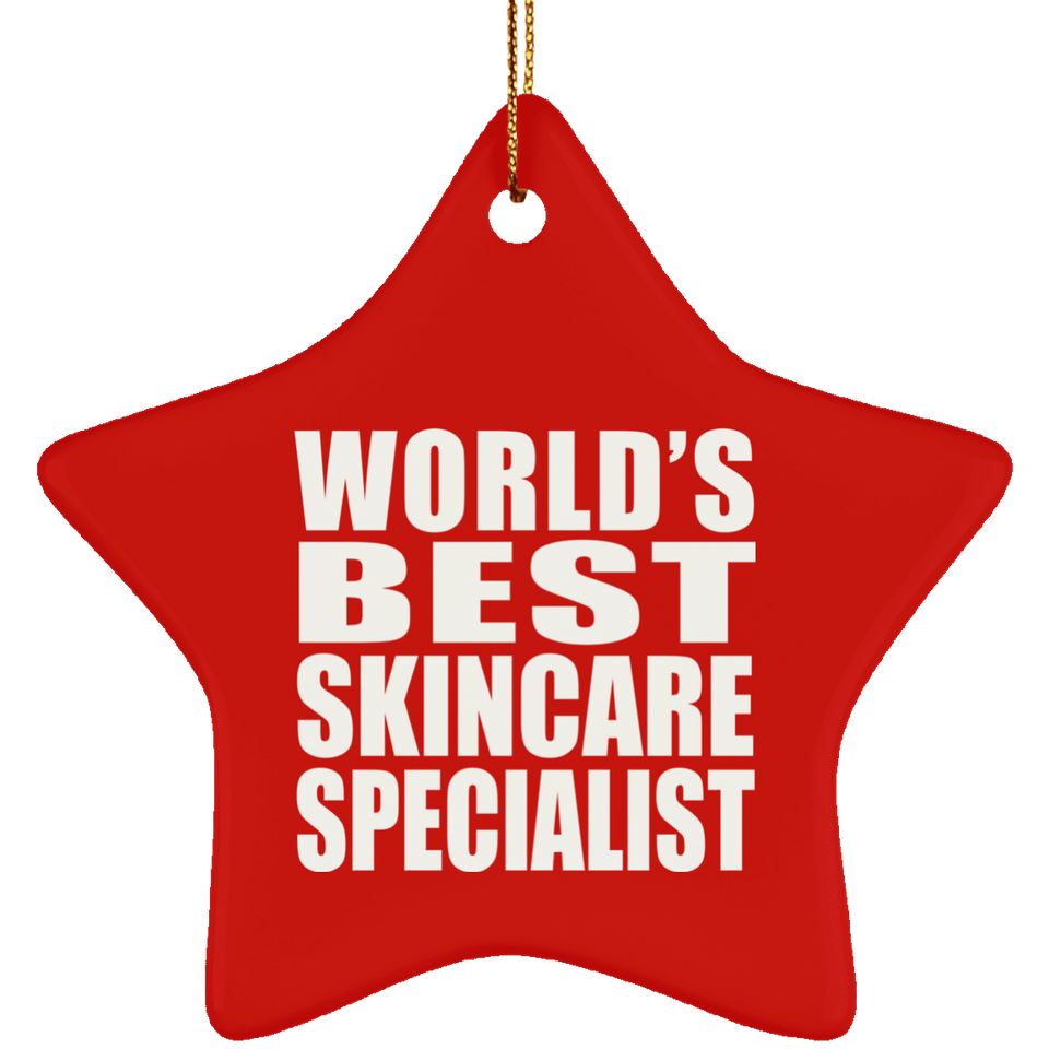 World's Best Skincare Specialist - Star Ornament