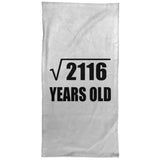 46th Birthday Square Root of 2116 Years Old - Hand Towel