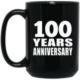 100th Anniversary 100 Years - 15 Oz Coffee Mug Black