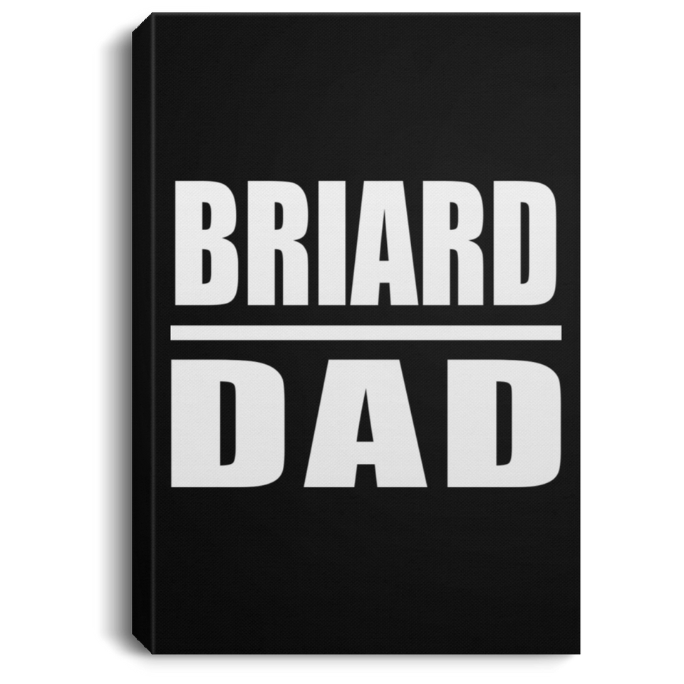 Briard Dad - Canvas Portrait
