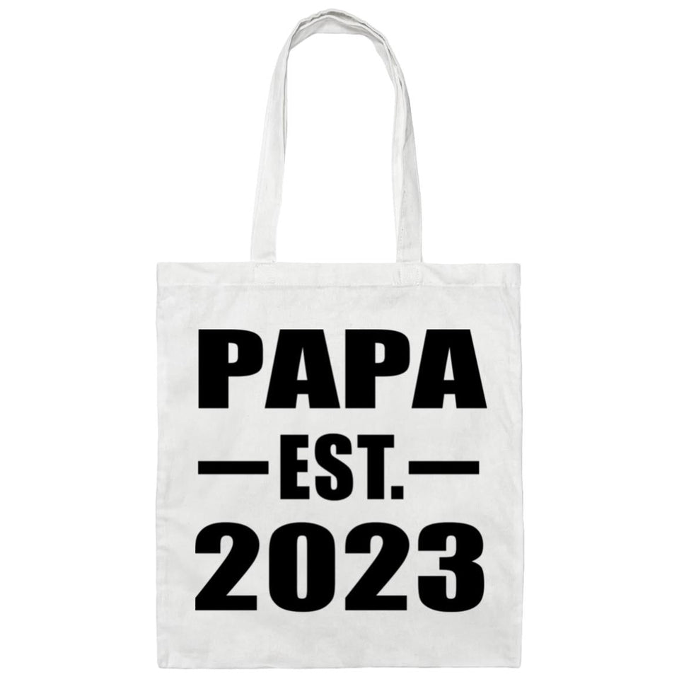 Papa Established EST. 2023 - Tote Bag White