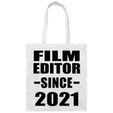 Film Editor Since 2021 - Tote Bag White