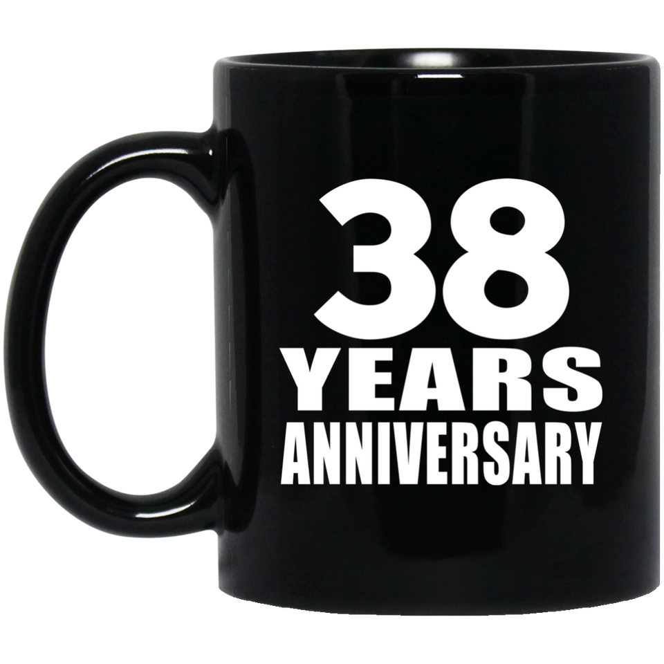 38th Anniversary 38 Years - 11 Oz Coffee Mug Black