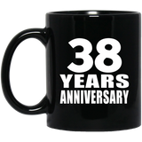 38th Anniversary 38 Years - 11 Oz Coffee Mug Black
