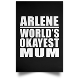 Arlene World's Okayest Mum - Poster Portrait