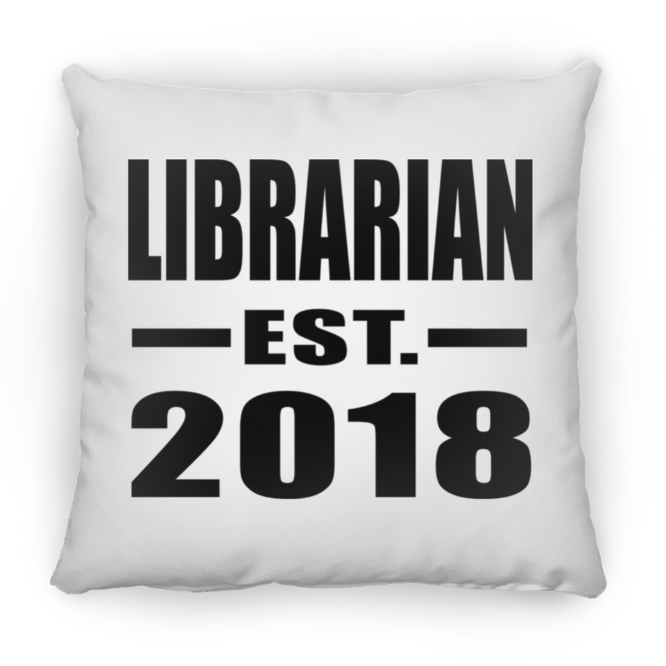 Librarian Established EST. 2018 - Throw Pillow