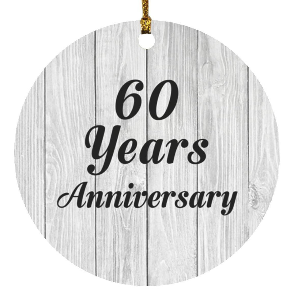 60th Anniversary 60 Years Anniversary - Circle Ornament F